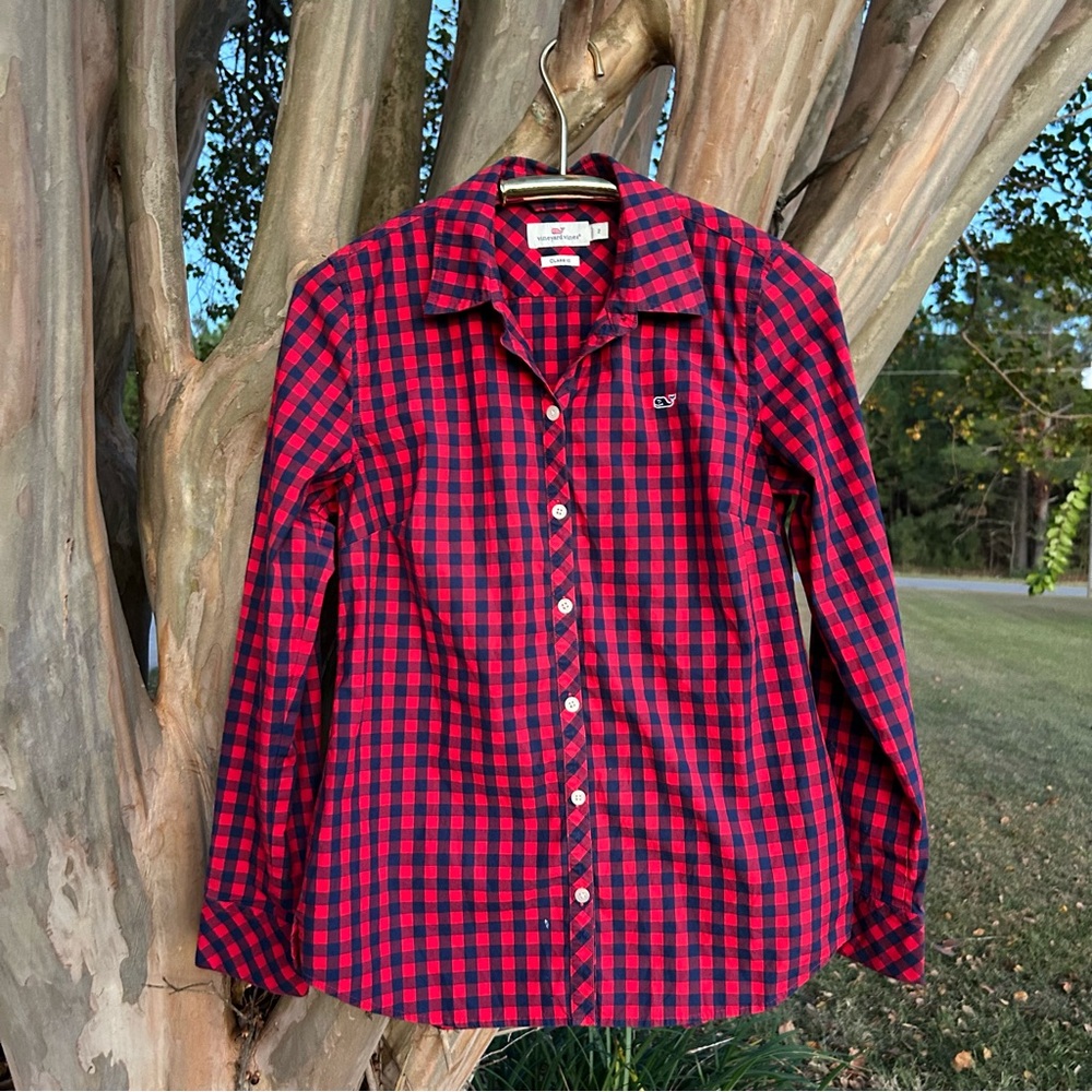 VINEYARD VINES Women’s size 2 Checkered Shirt